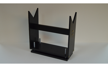 Dough gun stand made of plastic sheet