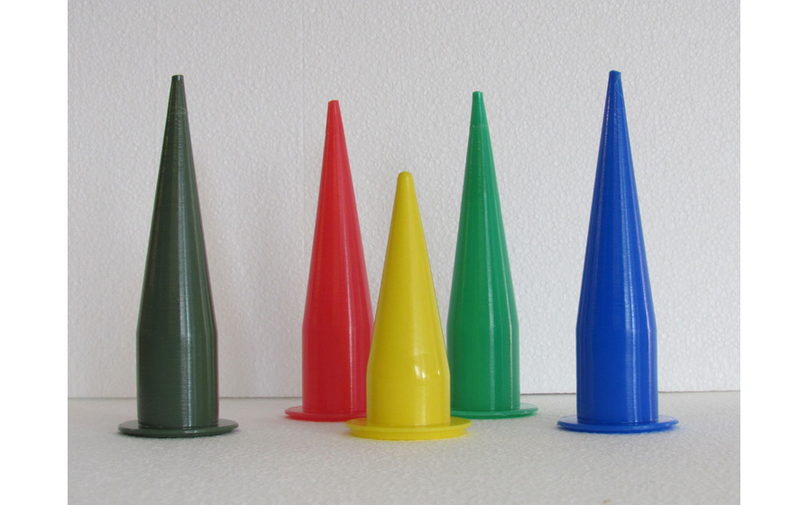 Extra long dough gun nozzle set for baking