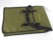 Portable BBQ grill ready for backyard cooking