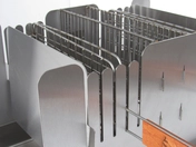 Easy cleanup with foil on grill tray