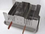 External dimensions of vertical BBQ grill