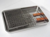 Lightweight BBQ grill weighing 10 kg