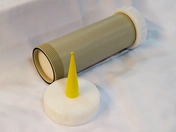 Pneumatic dough gun for efficient baking