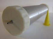 Pneumatic dough gun on stand